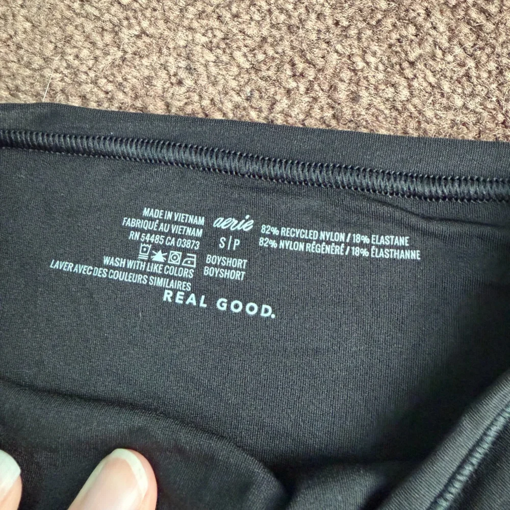 Aerie Black Boyshort Underwear, Size Small - Picture 4 of 4